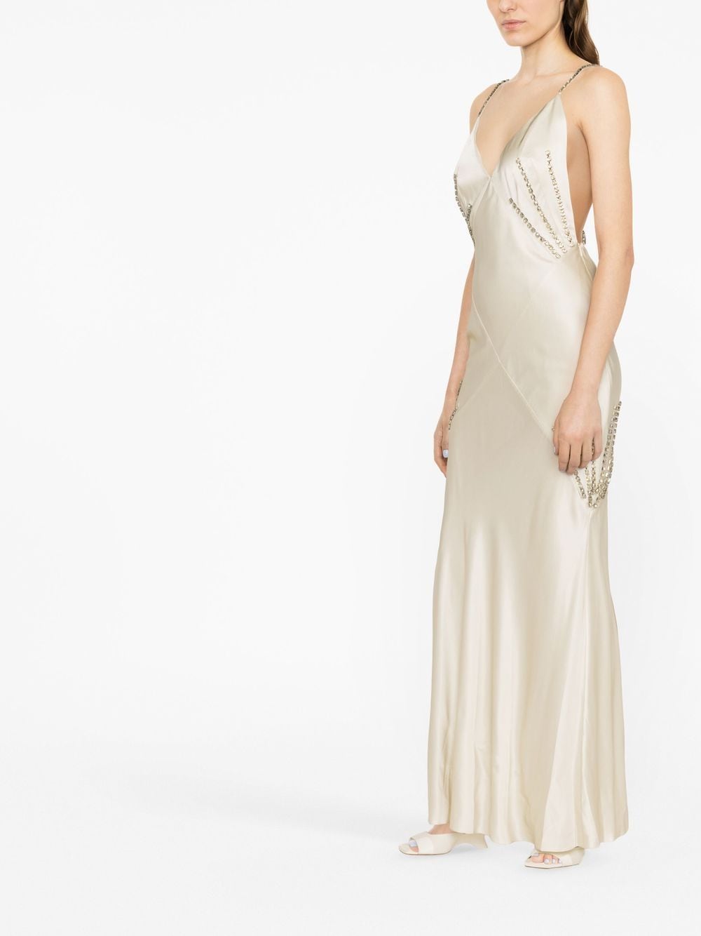 De La Vali Pantomime crystal-embellished Maxi Dress - Farfetch