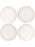 Maison Margaux contrasting-edge dessert plate set - Neutrals