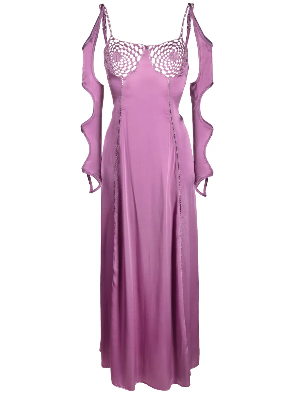floral side cut out dress Draped Backless Maxi Dress, Blue / XS Color:Regency formal outfit Crochet-style guipure dress it combines elegance with