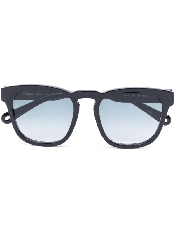 Chloé Eyewear Xena ラウンドフレーム サングラス | ブラック