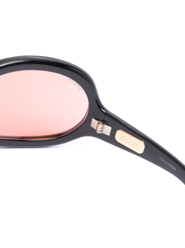 GUCCI オーバーサイズ ブラック サングラス Gucci Eyewear オーバーサイズ サングラス | ブラック | FARFETCH JP