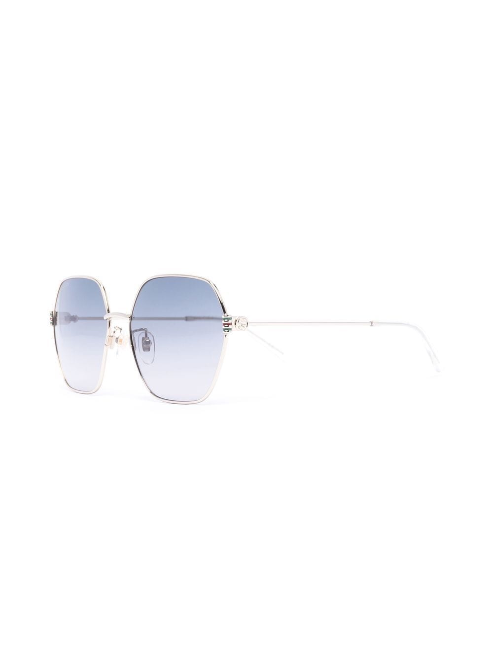 Gucci Eyewear Zonnebril met geometrisch montuur - Goud