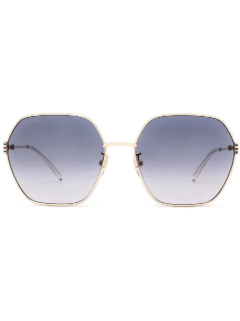 Gucci Eyewear geometric-frame hexagonal sunglasses