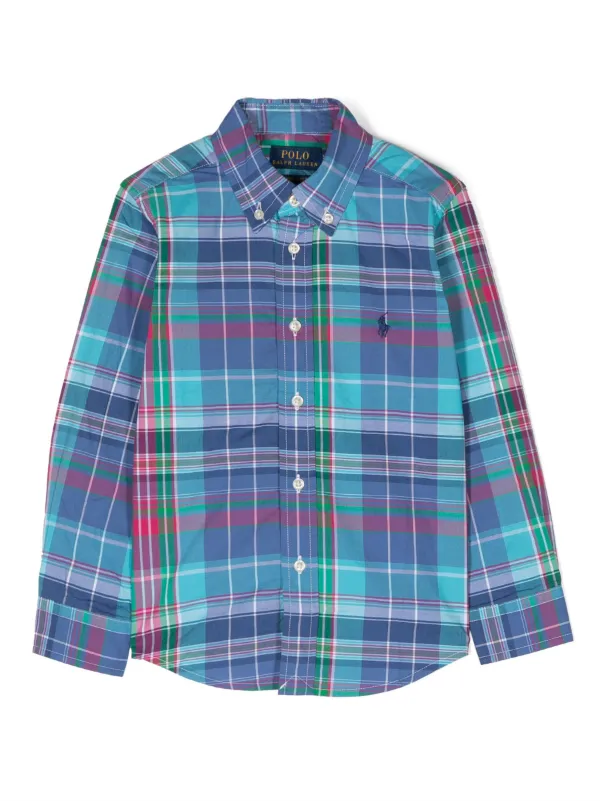 Plaid ralph lauren button down shop