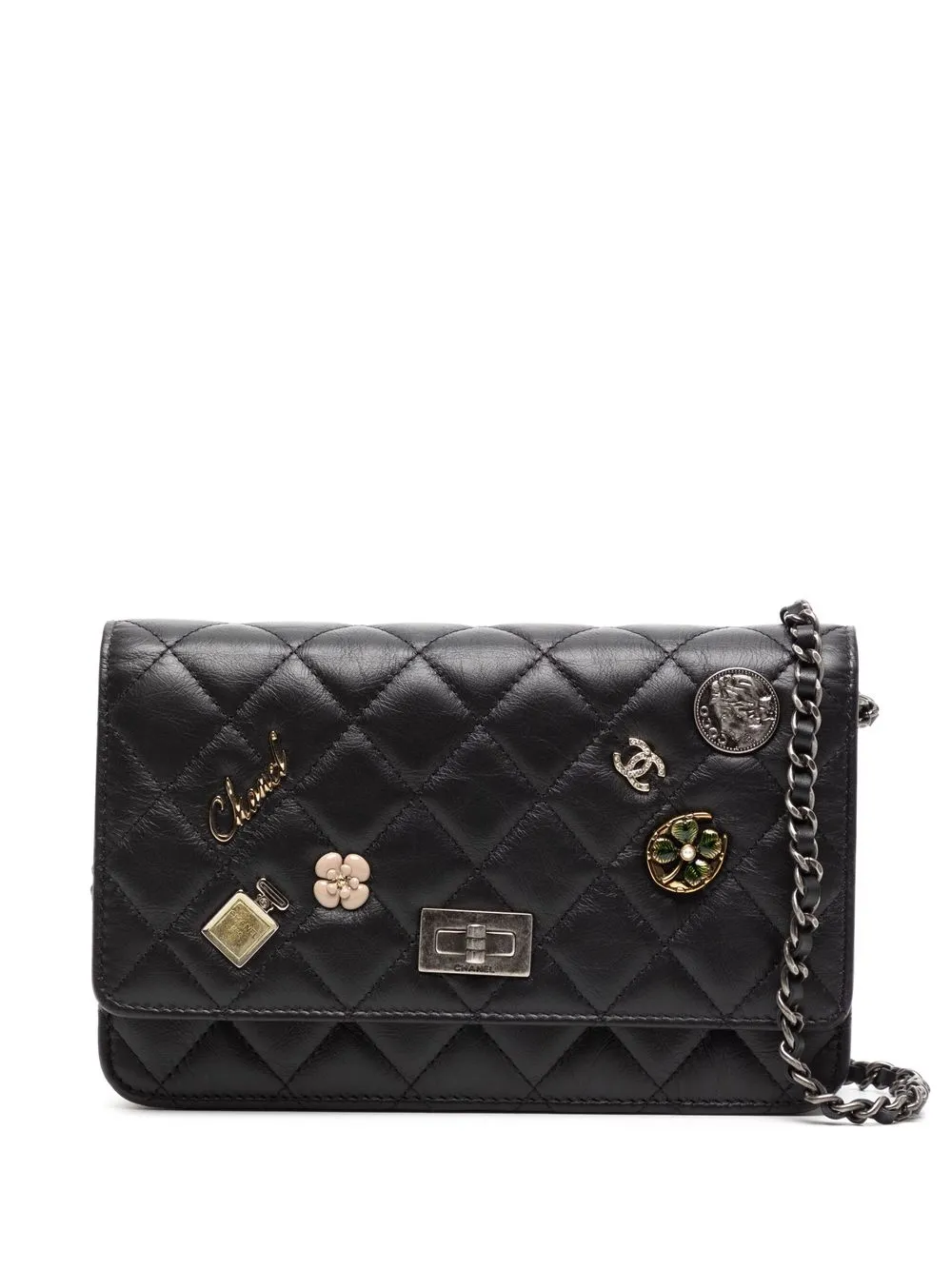 

CHANEL Pre-Owned 2014-2015 quilted Icon bag - Black