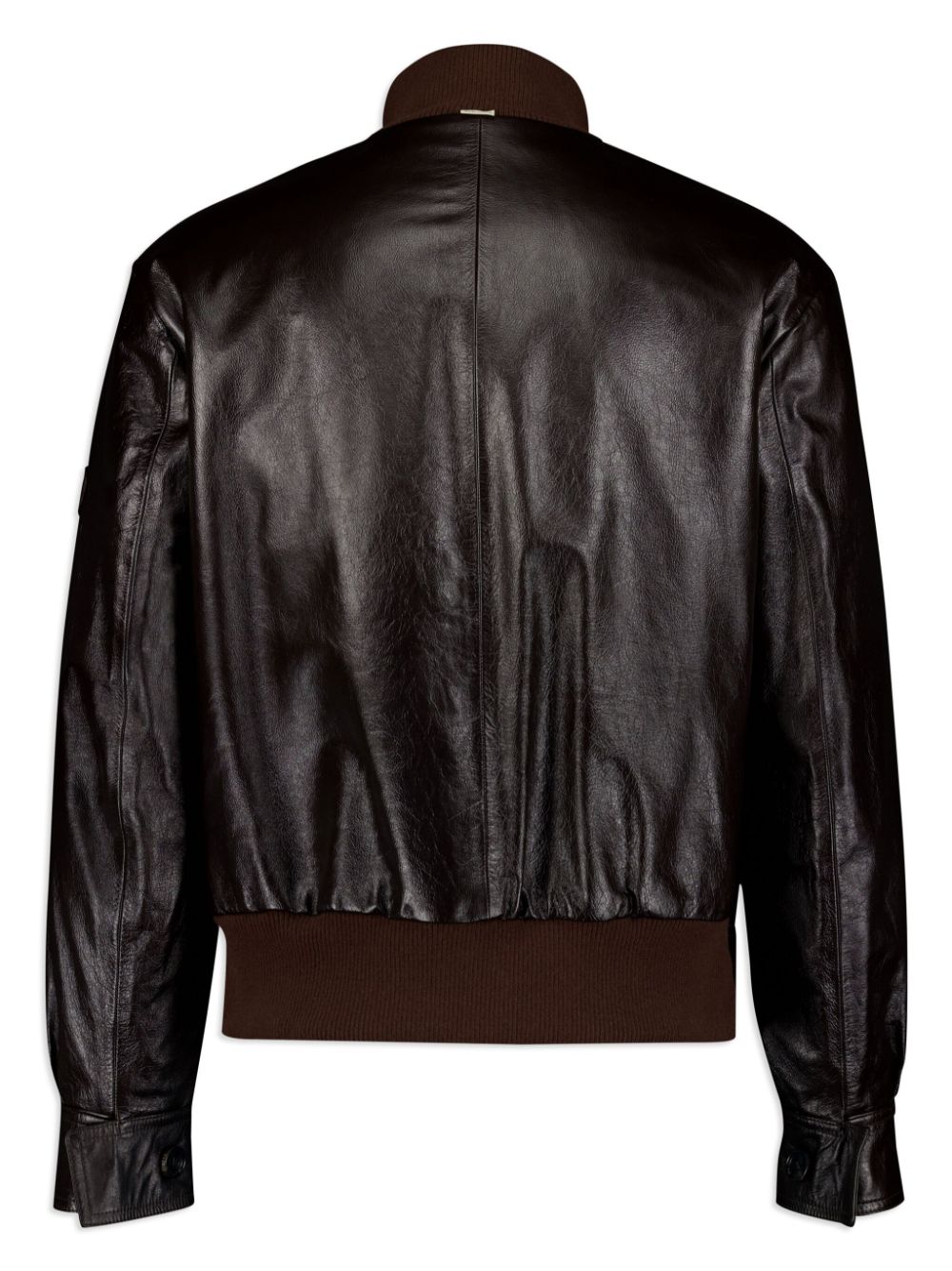 Gucci reversible leather jacket - Brown