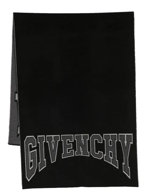 Givenchy bufanda tejida con logo en intarsia