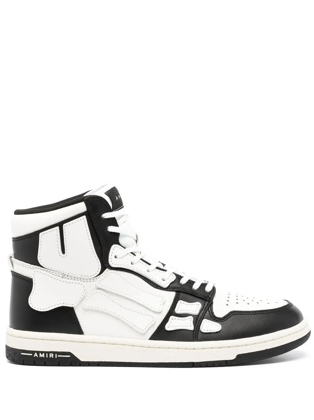 Shop Amiri Skel Hi-top Sneakers In Black
