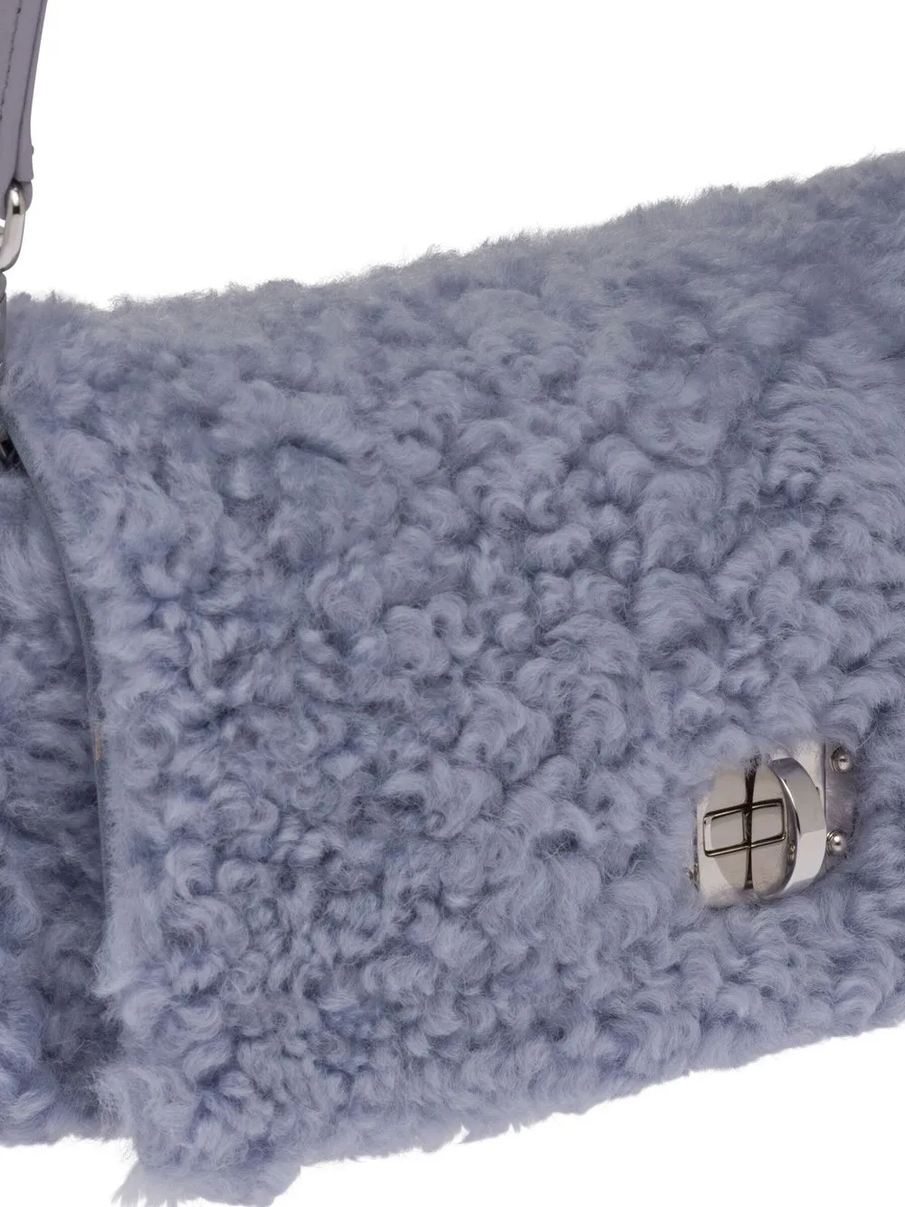 Miu Miu Twistlock Sheepskin Shoulder Bag In Purple ModeSens