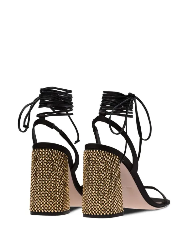 Miu Miu 100mm Ankle tie-fastening Sandals - Farfetch