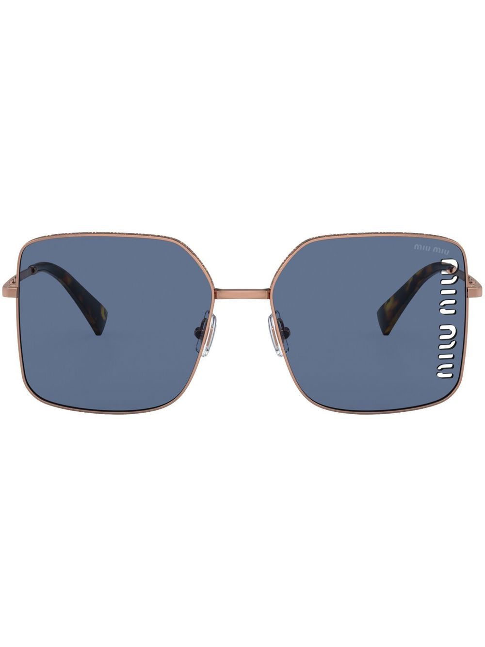 Miu Miu Eyewear Logo Decal Lense Sunglasses Farfetch 8971