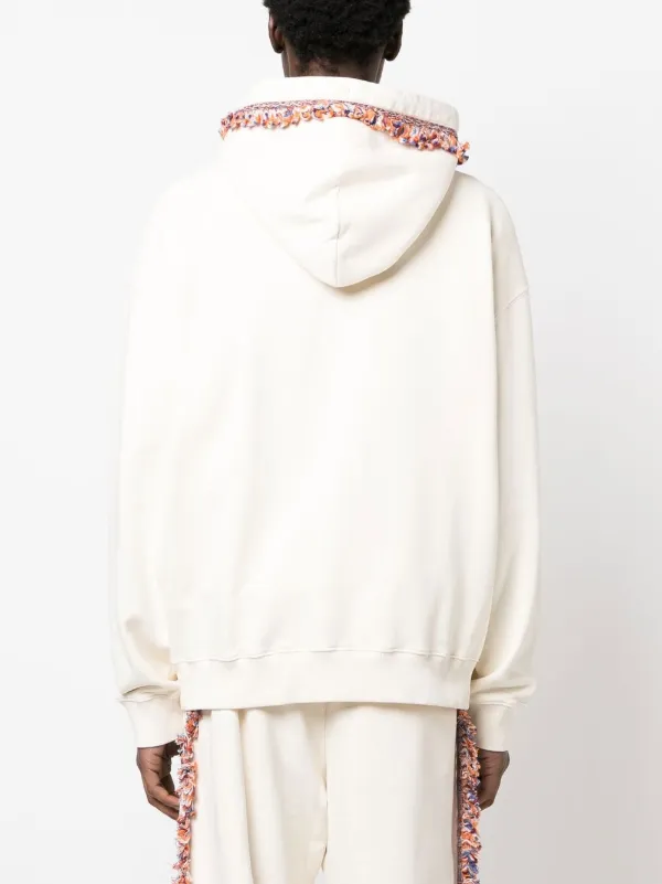Marcelo Burlon County of Milan フリンジディテール パーカー Marcelo Burlon County Of Milan フリンジディテール パーカー