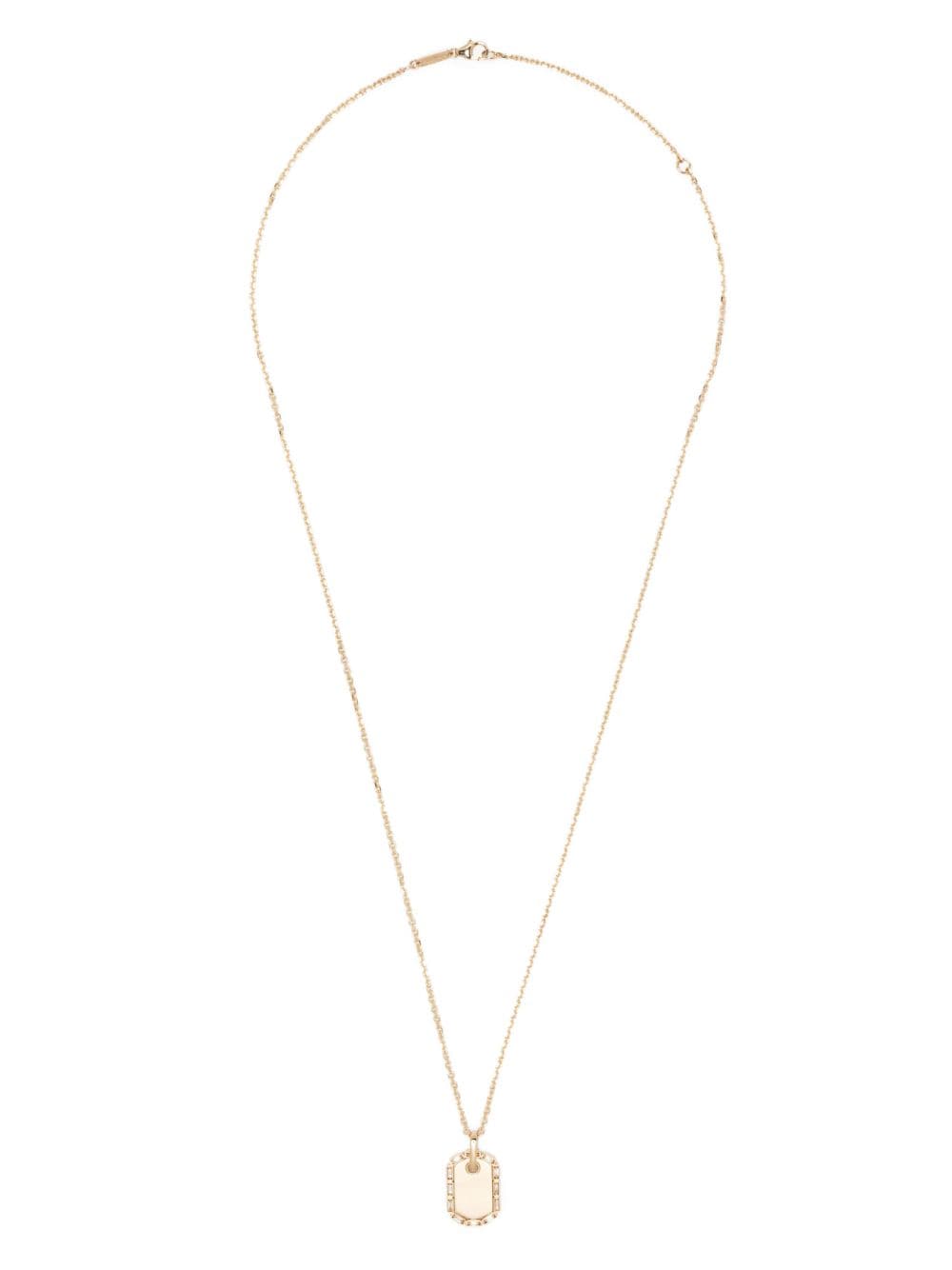 Shop Suzanne Kalan Pendant Rolo-chain Necklace In Gold