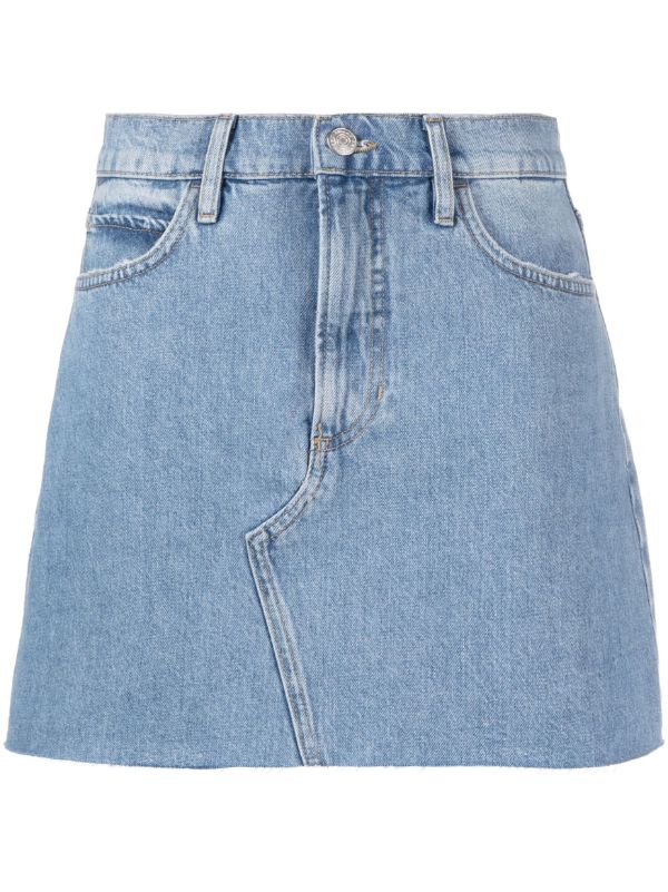FRAME A-line Short Denim Skirt - Farfetch
