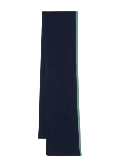 cashmere ribbed knit scarf