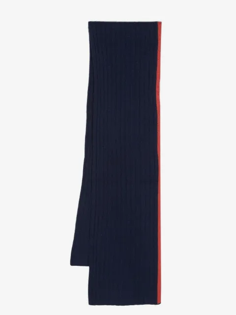 Dell'oglio cashmere ribbed knit scarf