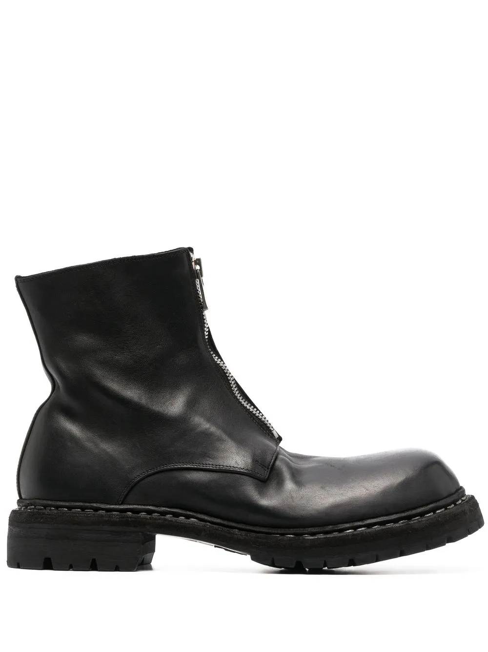 Guidi zip-front leather ankle boots | Smart Closet