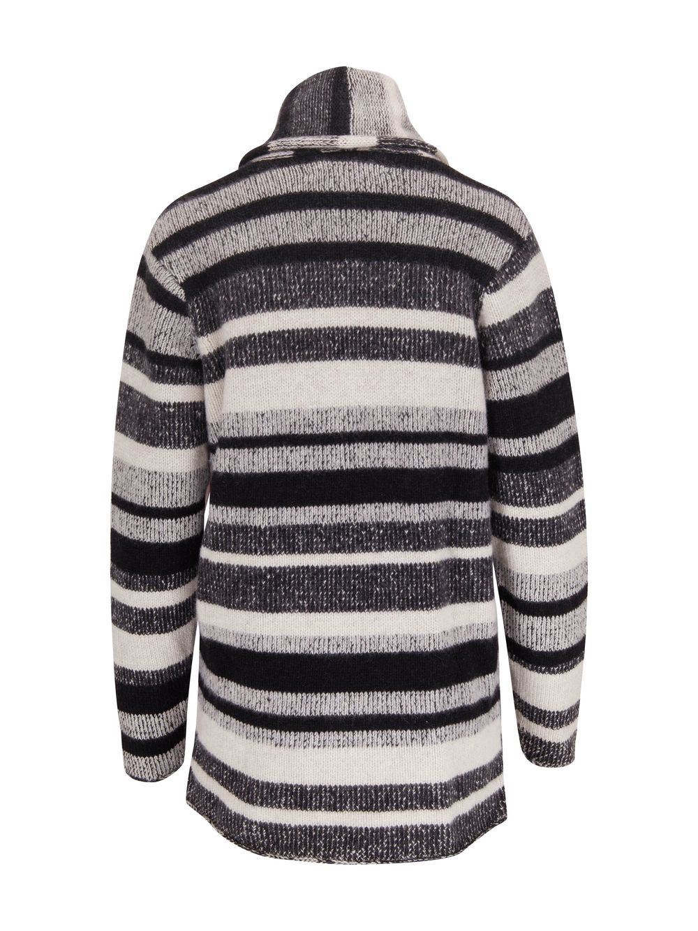 Image 2 of The Elder Statesman striped cashmere cardi-coat