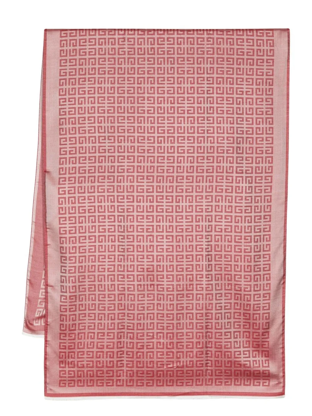 

Givenchy logo-print silk scarf - Red