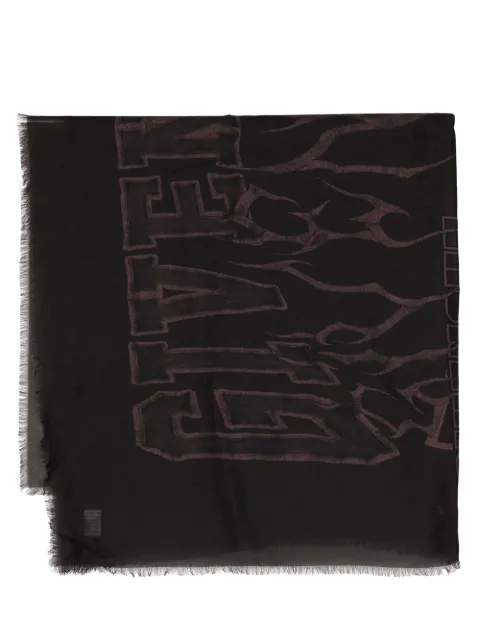 Givenchy logo-print modal-cashmere scarf