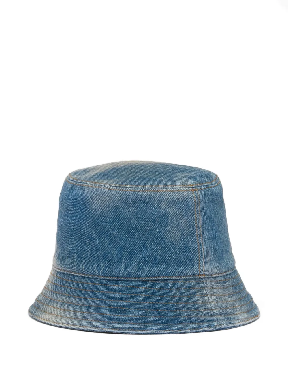 Prada Denim Bucket Hat In Blue
