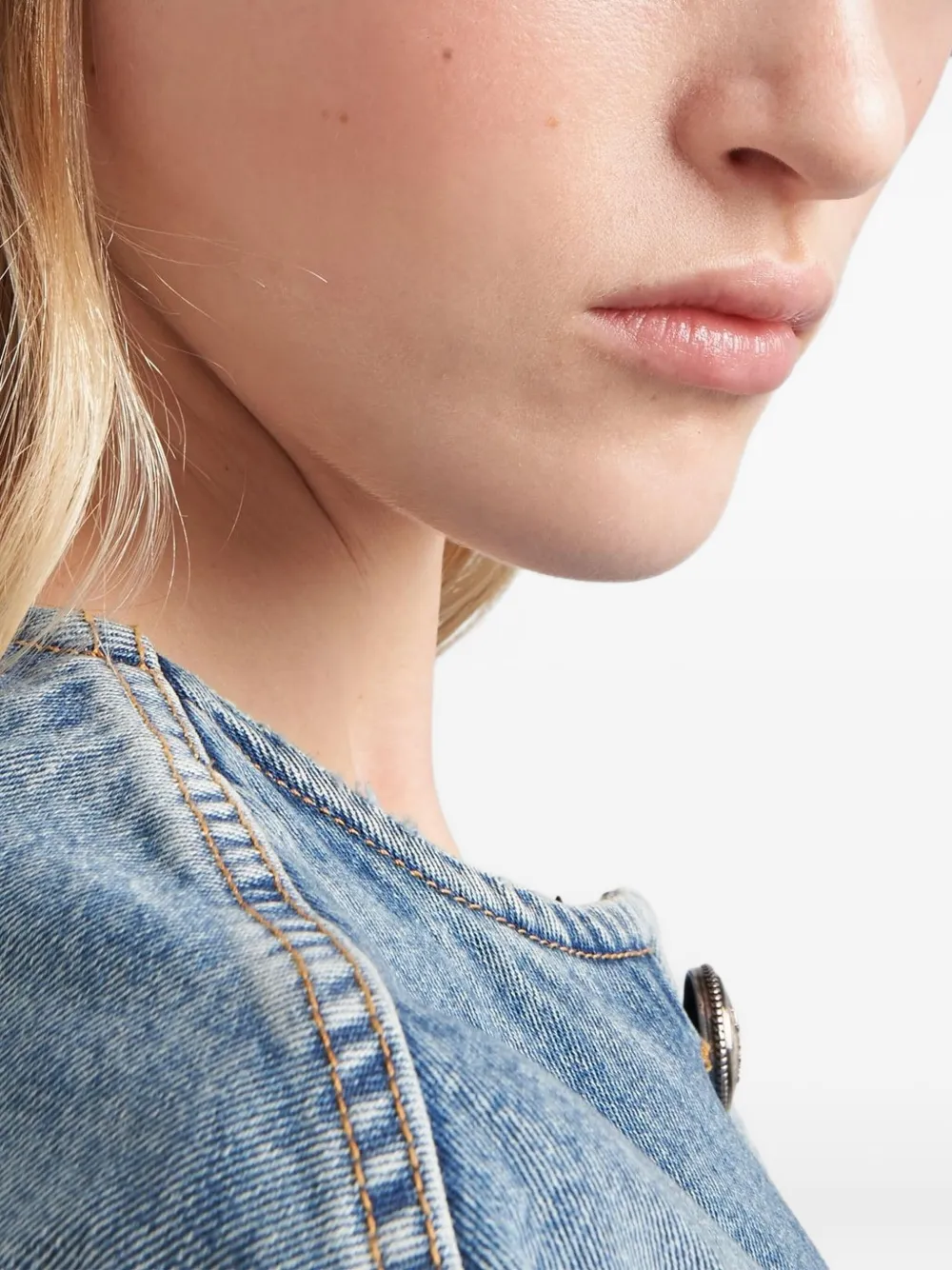 Prada denim bucket hat - Blu