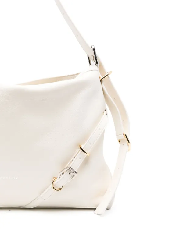 Givenchy Medium Voyou Shoulder Bag | White | FARFETCH JO