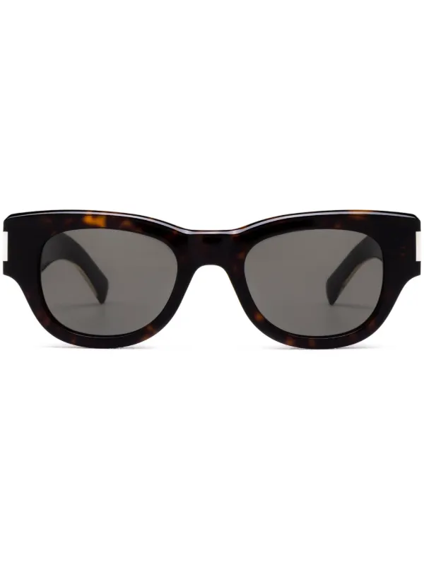完璧 Saint Laurent Eyewear キャットアイ サングラス | ブラウン 小物