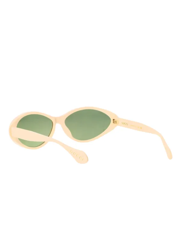 Gucci Eyewear キャットアイ サングラス | ホワイト | FARFETCH JP