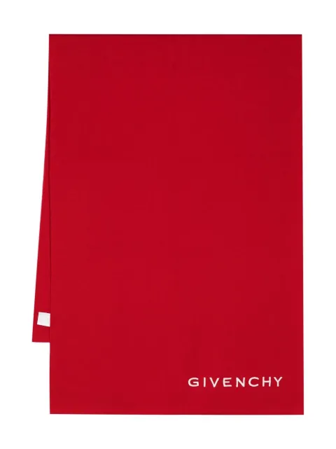 Givenchy logo-embroidered scarf