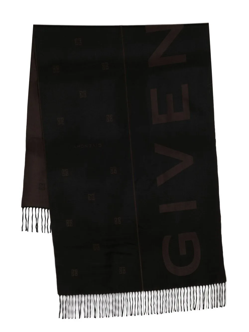 

Givenchy bufanda tejida con logo en intarsia - Negro