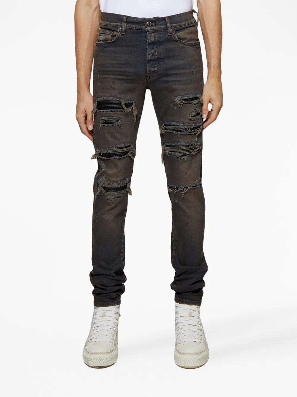 AMIRI Thrasher ripped skinny jeans Smart Closet