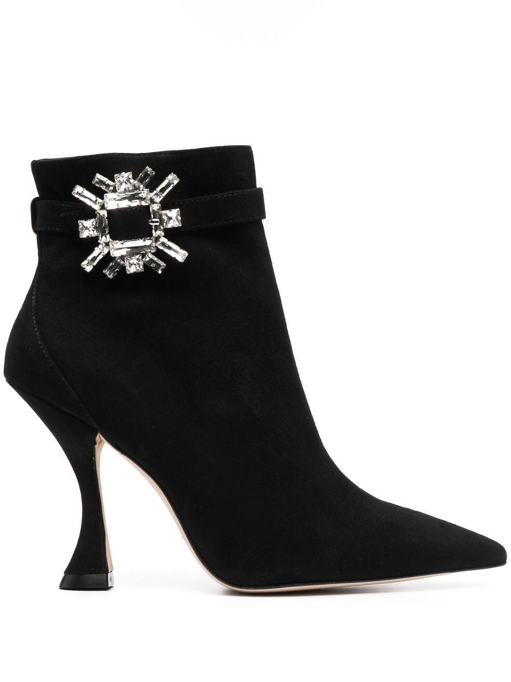 

Stuart Weitzman buckle-detail 100mm suede boots - Black