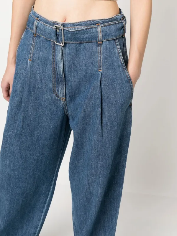 Philosophy Di Lorenzo Serafini Belted wide-leg Jeans | Blue  display picture 1