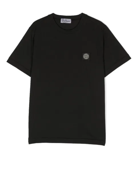 Stone Island Junior logo-patch short-sleeve T-shirt 