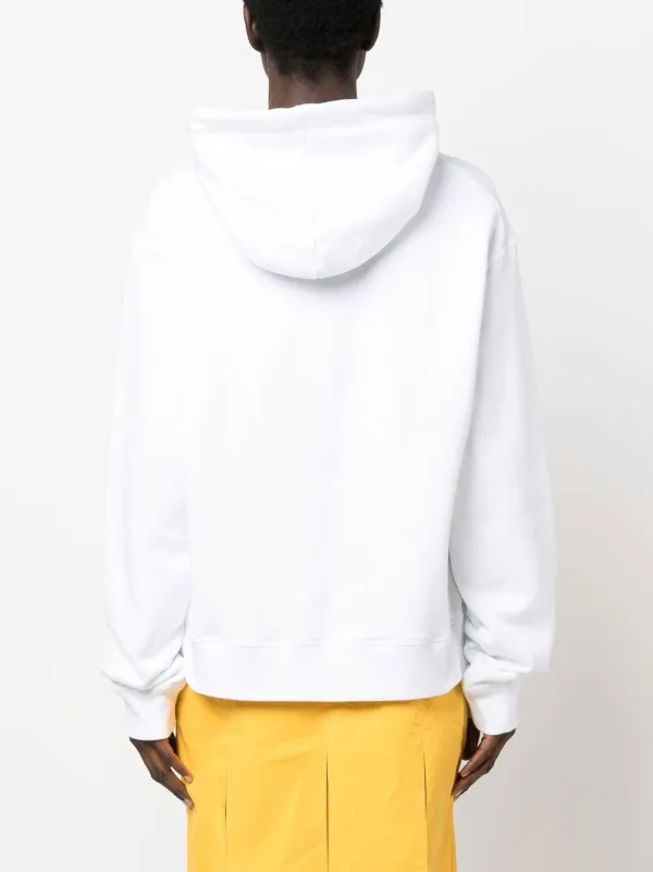 DSQUARED2 ディースクエアード ロゴ パーカー | ホワイト | FARFETCH JP