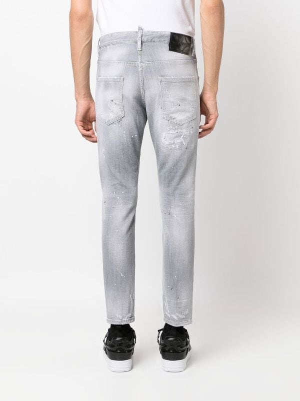 Dsquared2 Faded Distressed slim-fit Jeans - Farfetch
