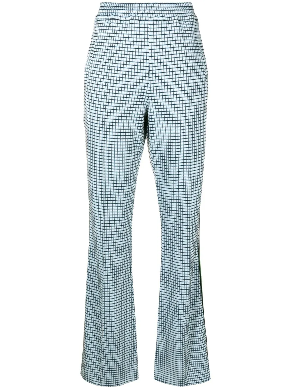 

Marni checked straight-leg trousers - Blue