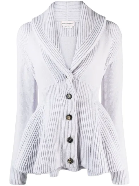 Alexander McQueen knit peplum jacket
