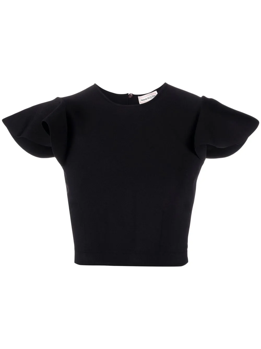 

Alexander McQueen flared sleeve knit top - Black