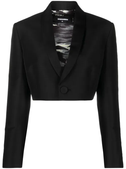 Blazer à coupe crop - DSQUARED2 - Modalova