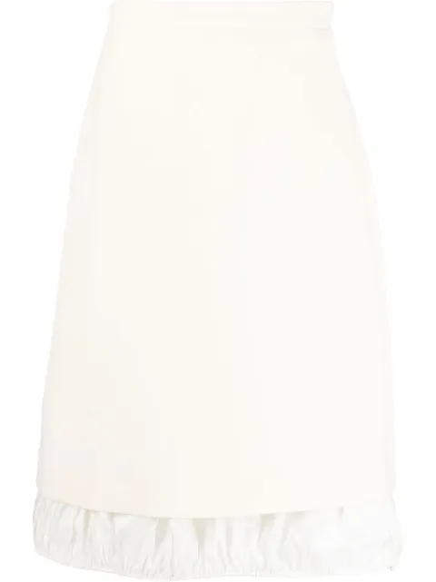 Tory Burch double-faced wool midi skirt