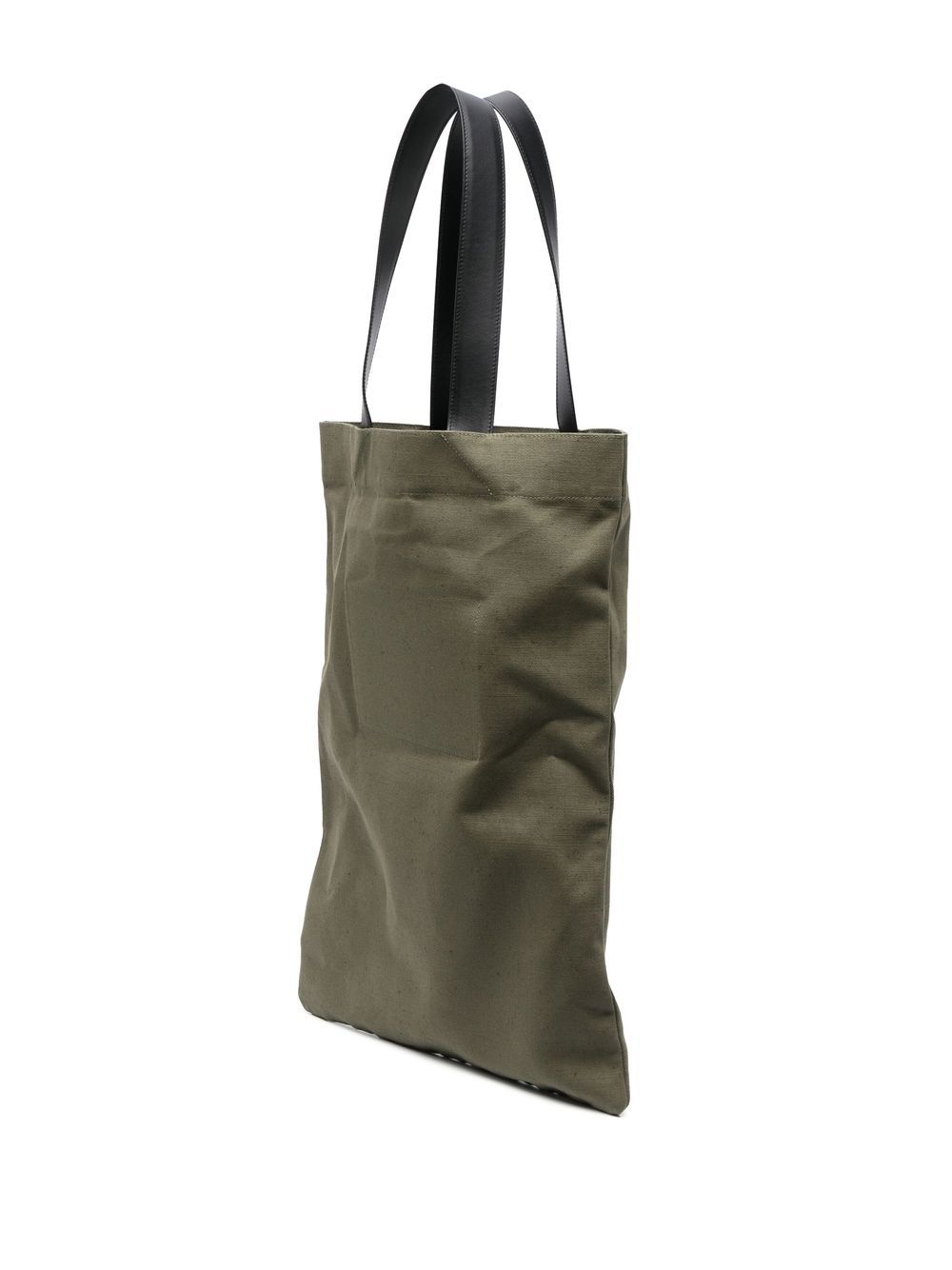 Shop Jil Sander Logo-print Tote Bag In 绿色