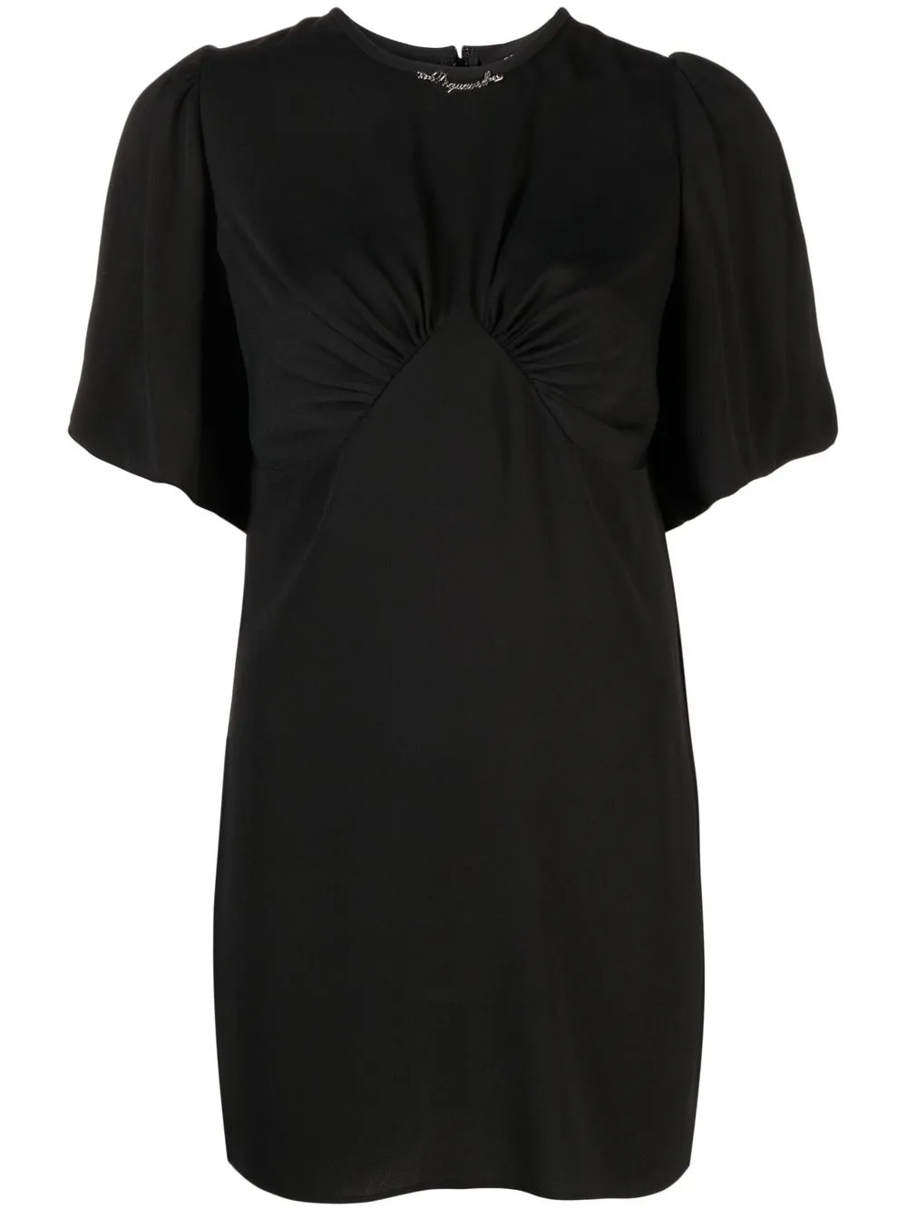 

Dsquared2 vestido corto con mangas farol - Negro