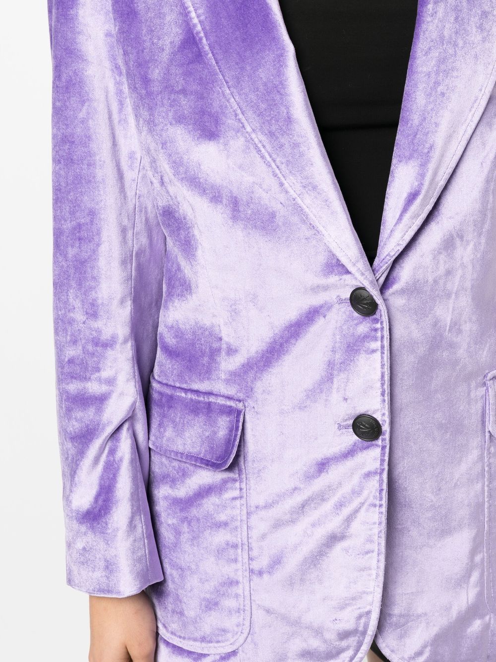 Purple Velvet Blazer