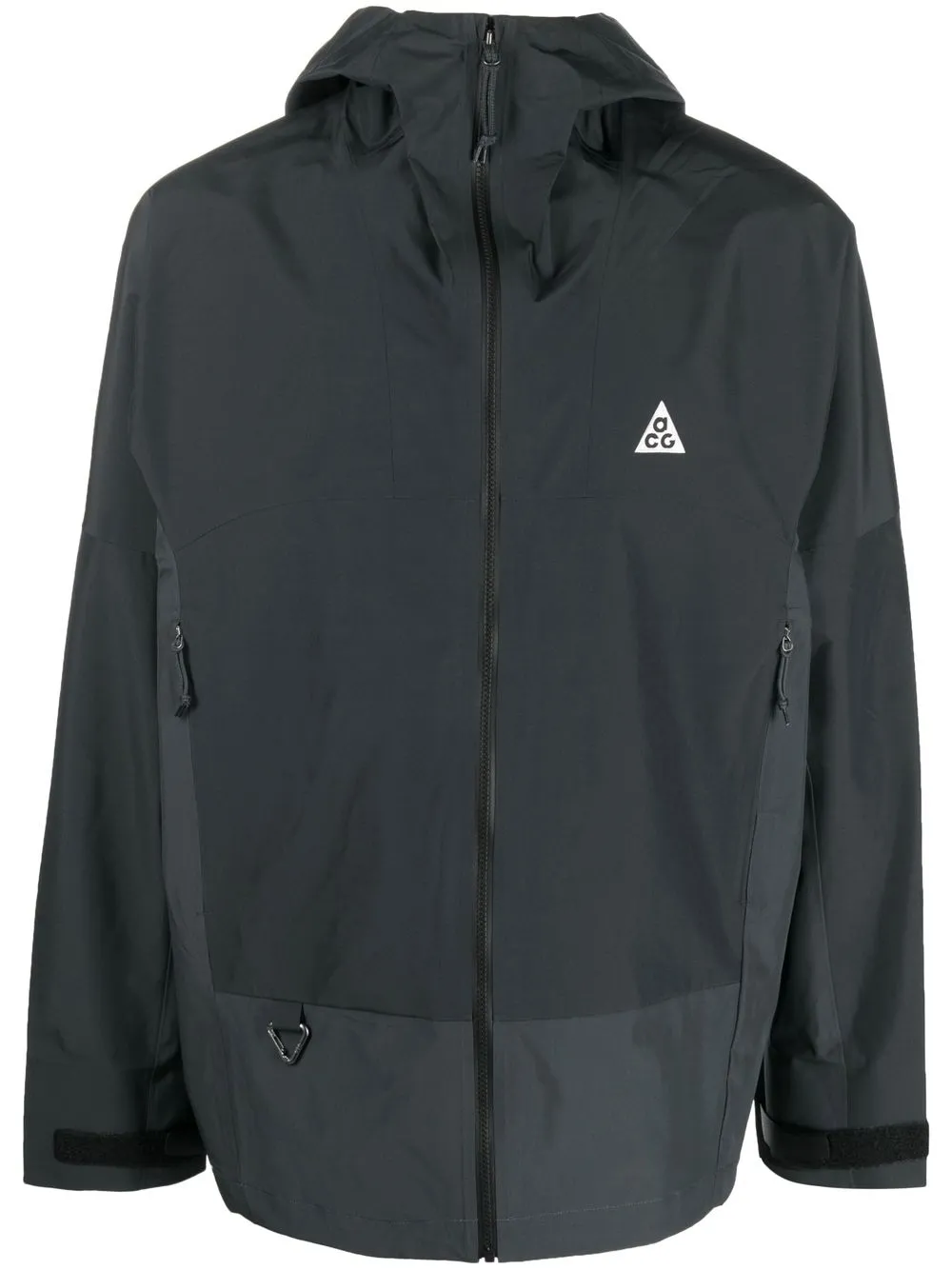 

Nike embroidered logo hooded jacket - Black