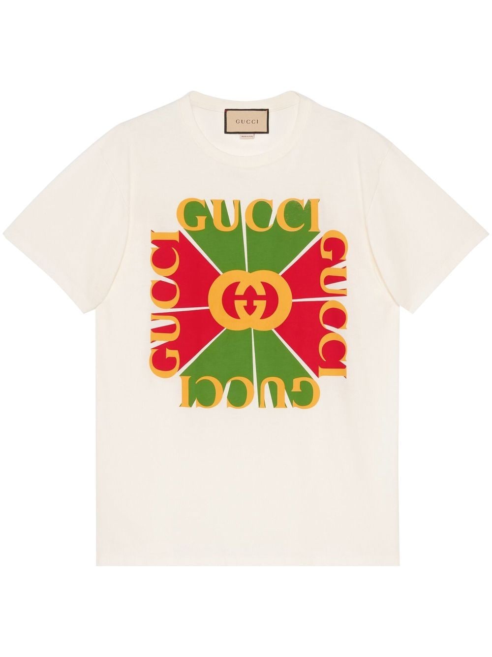 Shop Gucci Vintage Logo-appliqué T-shirt In White