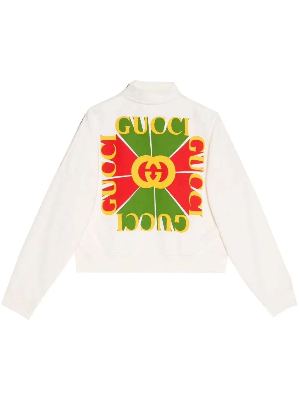 

Gucci logo-print high-neck sweatshirt - White