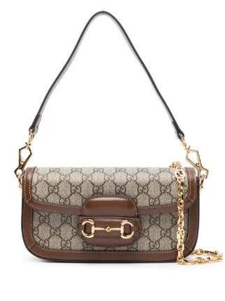 Gucci Bolsa De Ombro Com Detalhe Horsebit 1955 | Neutro | FARFETCH BR