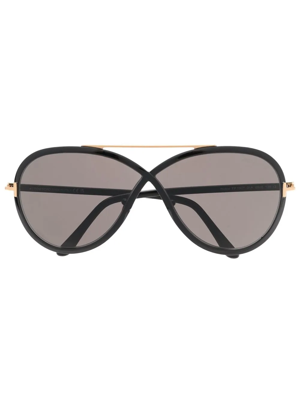 

TOM FORD Eyewear Rickie round-frame sunglasses - Black